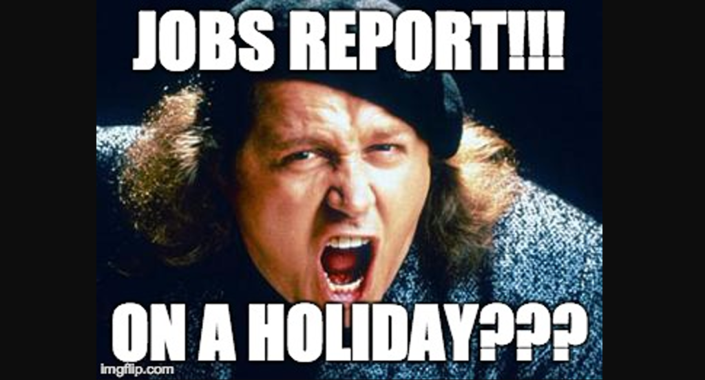 Jobs Report on a Holiday