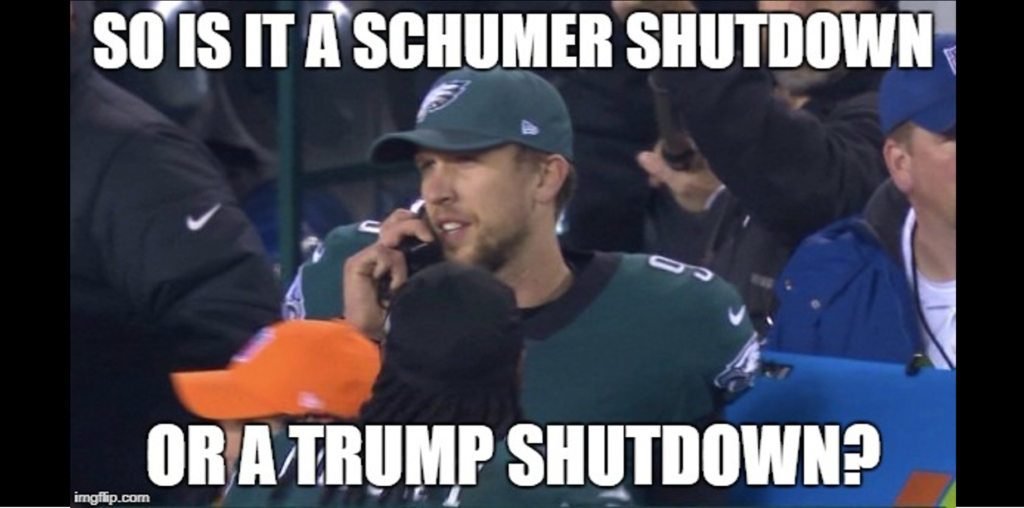 Schumer Shutdown or Trump Shutdown